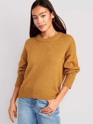 Cardigan Old Navy Cozy Pullover Pull Femme Baltic Amber | 962-YCTVKJ