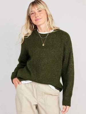 Cardigan Old Navy Crew-Neck Tunic Pull Femme Vert | 018-XZYFHB