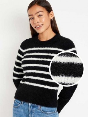 Cardigan Old Navy Eyelash Pull Femme Noir | 304-ECRQWP
