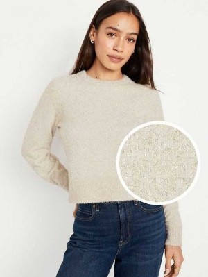 Cardigan Old Navy Eyelash Shine Pull Femme Creme De La Creme | 618-RUOXFY