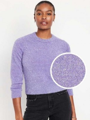 Cardigan Old Navy Eyelash Shine Pull Femme Fleur | 537-WRZGPS
