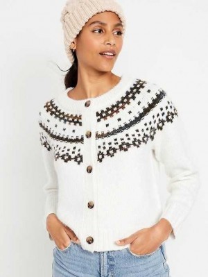 Cardigan Old Navy Fair Isle Cardigan Pull Femme Multicolore | 352-BVIFAQ
