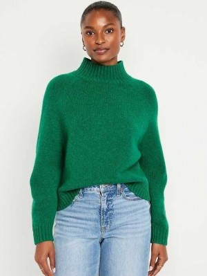 Cardigan Old Navy Mock-Neck Cropped Pull Femme Serpentine | 520-HTSBUO