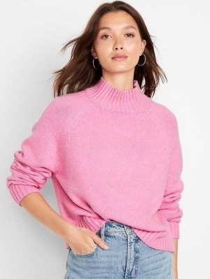 Cardigan Old Navy Mock-Neck Cropped Pull Femme Sweet Sixteen | 125-WYDKPS
