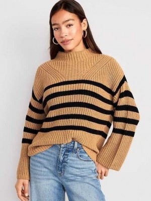 Cardigan Old Navy Mock-Neck Tunic Pull Femme Acacia | 309-SGIHPV