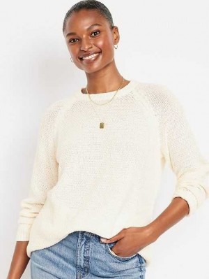 Cardigan Old Navy Textured Pullover Tunic Pull Femme Creme De La Creme | 829-AVZGTM