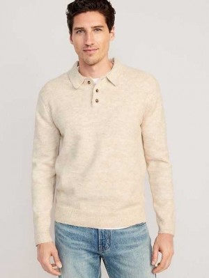 Chandails Old Navy Polo Pull Homme Beige | 975-XGORQT