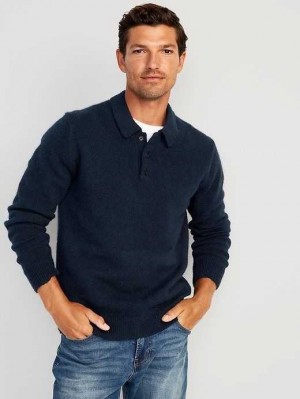 Chandails Old Navy Polo Pull Homme Bleu Marine Bleu | 953-FILQWH