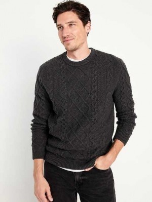 Chandails Old Navy SoSoft Crew-Neck Pull Homme Grise | 469-MKHIVB