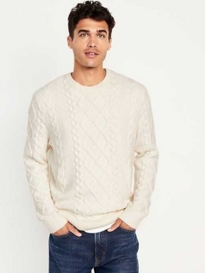 Chandails Old Navy SoSoft Crew-Neck Pull Homme Blanche | 207-NJSAMZ