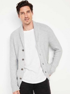 Chandails Old Navy SoSoft Shawl-Collar Cardigan Pull Homme Grise Clair | 807-QBZXSN