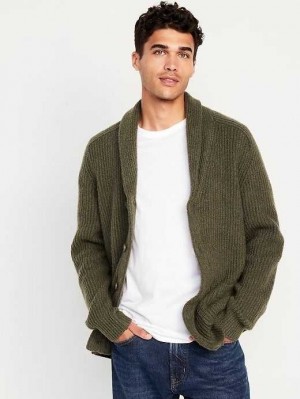 Chandails Old Navy SoSoft Shawl-Collar Cardigan Pull Homme Utility Moss | 584-IVLDTM