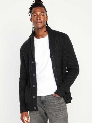 Chandails Old Navy SoSoft Shawl-Collar Cardigan Pull Homme Noir | 231-HLZTSR