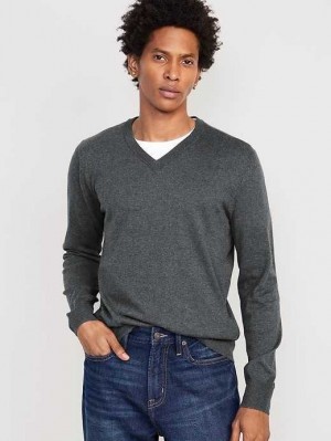 Chandails Old Navy V-Neck Pull Homme Grise Foncé | 423-IPQJUX