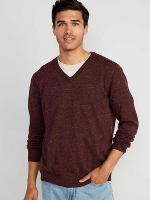 Chandails Old Navy V-Neck Pull Homme Marron | 386-OCULXV