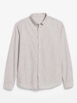 Chemises Old Navy Classiche-Fit Non-Stretch Everyday Oxford Shirt Homme Rouge Stripes | 289-NFYBWD