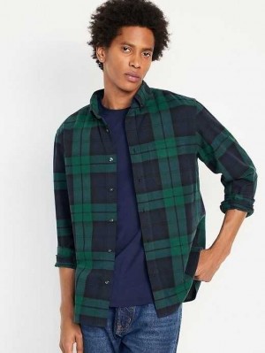 Chemises Old Navy Regular-Fit Everyday Oxford Shirt Homme Vert Bleu | 827-ZOPDAJ