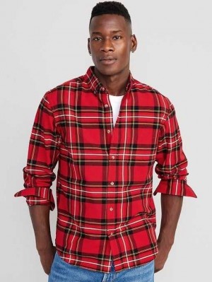 Chemises Old Navy Regular-Fit Everyday Oxford Shirt Homme Rouge | 072-YRSWIT