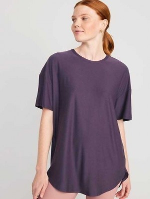Haut Running Old Navy Cloud 94 Soft Tulip-Hem Tunic Femme Nebula | 830-MCJTXE