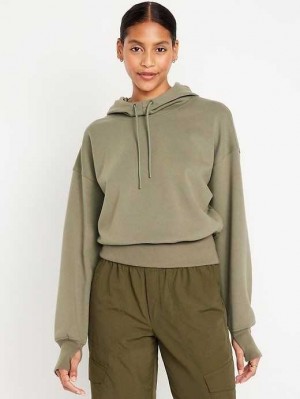 Haut Running Old Navy Dynamic Fleece Hoodie Femme Grise | 724-WJBZMA