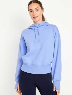 Haut Running Old Navy Dynamic Fleece Hoodie Femme Bleu | 390-NLDUBH