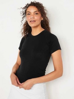 Haut Running Old Navy Fitted Seamless Performance T-Shirt Femme Blackjack | 217-GDBHNC