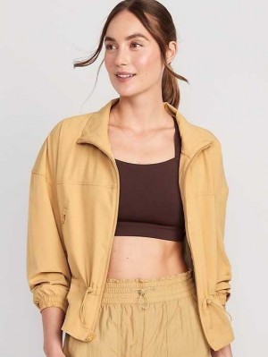 Haut Running Old Navy Loose StretchTech Cinched-Taille Jacket Femme Paper Bag | 016-EPMLXH
