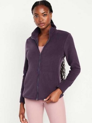 Haut Running Old Navy Microfleece Zip Jacket Femme Nebula | 176-GCJLSO