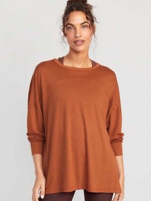 Haut Running Old Navy Oversized UltraLite All-Day Tunic Femme Umbria | 508-IURHOB
