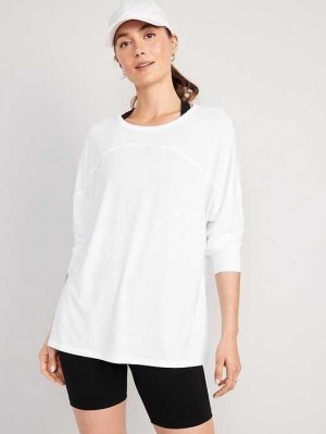 Haut Running Old Navy Oversized UltraLite All-Day Tunic Femme Blanche | 863-VOWCQF
