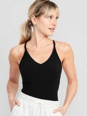 Haut Running Old Navy PowerChill Lanières Bodysuit Femme Noir | 385-KBXDAN