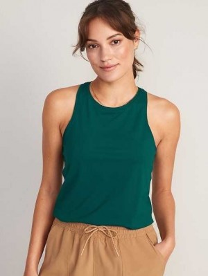 Haut Running Old Navy PowerSoft Racerback Tank Top Femme Ocean Scene | 351-SCLUPF