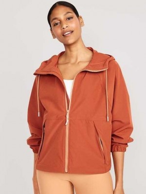 Haut Running Old Navy StretchTech Encapuchonné Zip Jacket Femme Umbria | 743-KOQJRY