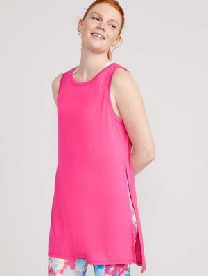 Haut Running Old Navy UltraLite All-Day Sans Manches Tunic Femme Fleur | 950-BJRGIO