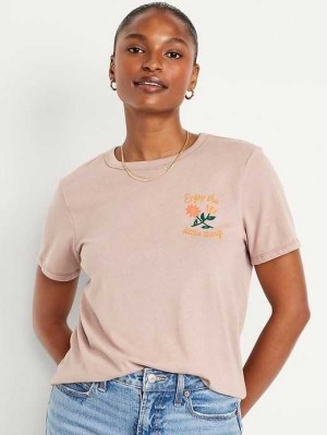 Hauts Old Navy EveryWear Graphique T-Shirt Femme Mollusk | 962-FOVJMA
