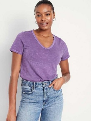 Hauts Old Navy EveryWear Slub-Knit T-Shirt Femme Fleur | 752-QCLNFX