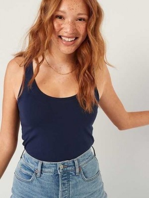 Hauts Old Navy First-Layer Tank Top Femme Bleu Marine | 495-DHNZGV