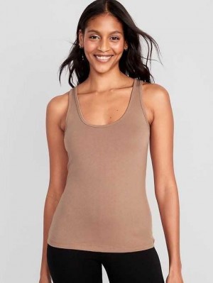 Hauts Old Navy First-Layer Tank Top Femme Cocoa Fawn | 274-PGCRLE