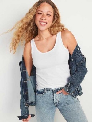 Hauts Old Navy First-Layer Tank Top Femme Blanche | 045-WOVXJF
