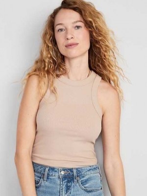 Hauts Old Navy Fitted Rib-Knit Tank Top Femme Mollusk | 461-CXRVOB