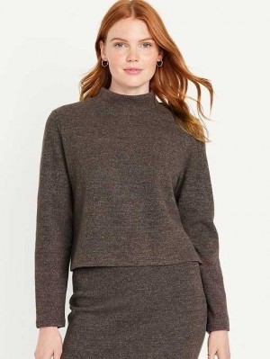Hauts Old Navy French Rib Mock-Neck Pull Femme Cleveland Browns | 251-XMYUNH