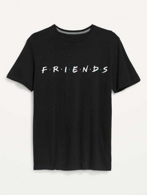 Hauts Old Navy Friends Gender-Neutre T-Shirt Homme Noir | 489-OZFCAW