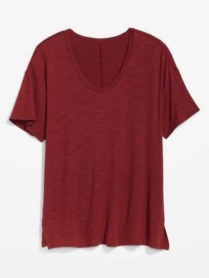 Hauts Old Navy Oversized Luxe Slub-Knit Tunic T-Shirt Femme Have A Heart | 471-MJZNYB