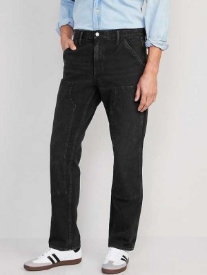 Jean Old Navy 90's Droit Built-In Flex Workwear Carpenter Jeans Homme Noir | 531-UIKZDJ