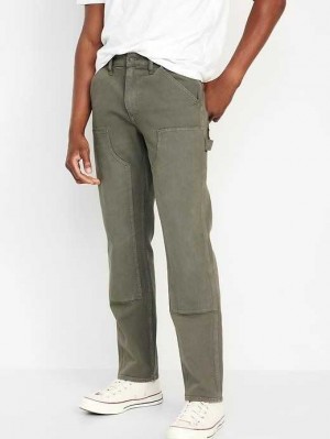 Jean Old Navy 90's Droit Built-In Flex Workwear Carpenter Jeans Homme Vert Olive | 945-WQOGHY