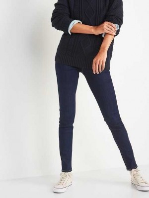 Jean Old Navy Adjustable Taille Wow Super-Mince Jeggings Femme Lavage Foncé | 247-SROGKC