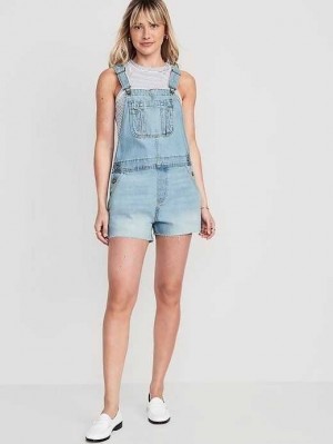 Jean Old Navy Baggy Cut-Off Jean Shortalls Femme Danna | 758-YOPUBQ