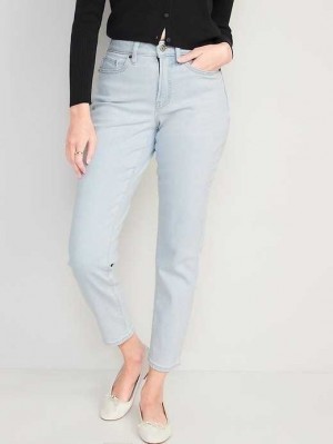Jean Old Navy Curvy High-Waisted OG Droit Ankle Jeans Femme Ferngully | 391-MEAZNH