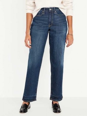 Jean Old Navy Curvy High-Waisted OG Loose Jeans Femme Sheldon | 091-XIAJGQ