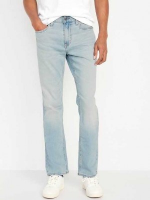 Jean Old Navy Droit Built-In Flex Jeans Homme Lavage Clair | 572-QTUSIL